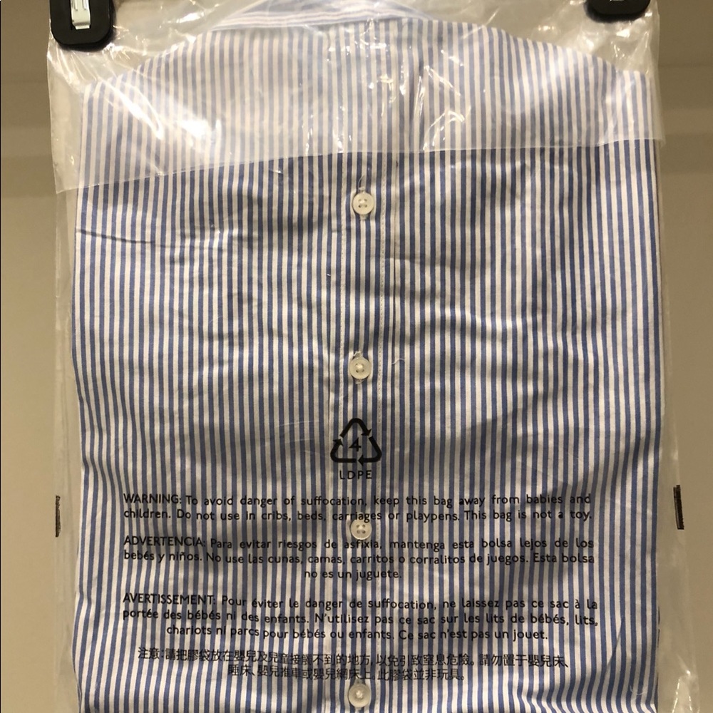 J.Crew Slim Stretch Perfect Shirt Blue Pinstripe - Picture 9 of 9